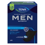 TENA MEN Extra Light anatomické vložky 14 kusov