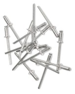 Hliníkové nity Silver 4,8x12mm 50 ks