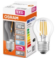 Osram LED guľová žiarovka 4,8W = 40W E27 4000K DIM
