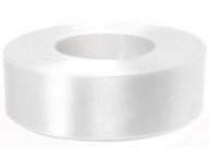 STUHA saténová stuha 25mm 32 metrov BIELA ​​8002
