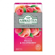 Ahmad Tea Ovocný čaj Broskyňa Malina 20 sáčkov Broskyňa & Malina