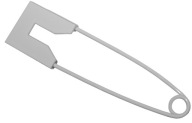OZDOBNÉ BEZPEČNOSTNÉ ŠPIČKY, PLOCHÉ, 76mm, VEĽKÉ STRIEBORNÉ
