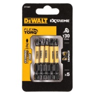 DT7398T Nárazové bity DEWALT T30x50mm Torsion 5ks