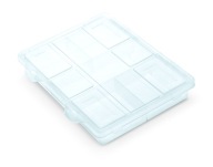 ORGANIZÁTOR NÁRADIA UZATVORENÁ KRABICA TRANSPARENTNÁ NÁDOBA 200x160x35MM