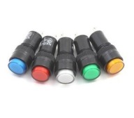 Kontrolka 12mm 230V AC biela