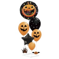 Sada 7 kusov halloweenskych balónov so stojanom pre domácich majstrov