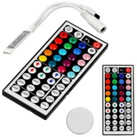 Ovládač ovládača pre RGB LED pásy, diaľkové ovládanie IR44 6A