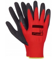Rukavice Pracovné RUKAVICE potiahnuté latexom r10