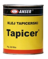 Lepidlo na čalúnenie 0,8l Látky, drevo, filc