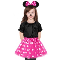 SUKŇA MINNIE MOUSE, SÚPRAVA PÁSKOV FUCHSIA