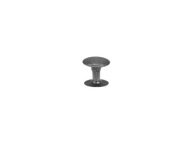 Kožené nity, kolíky 12 mm (12x4x15mm) Čierny nikel 10 sád