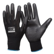 Pracovné rukavice X-PUNO BLACK PU Flexibilná odpoveď. o vlhkosti 10