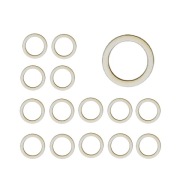4 cm / 15 ks Kruhy Circle Rim Lapač snov Scrabki