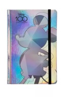 Zápisník A5 CoolPack strieborný Mickey Mouse Disney 100 s gumou, 80 linajkových listov