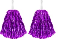 Fialové pom poms CHEERLEADER CHEERLEADER 2 kusy