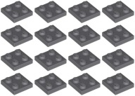 LEGO 3022 TANIER 2x2 tmavosivá NOVINKA (10g) 16 ks