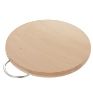 Drevená DOSKA na krájanie s rukoväťou, KOLESO, 18 cm