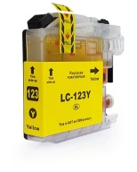 ATRAMENT pre BROTHER LC123 DCP-J132W DCP-J152W ŽLTÝ