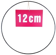 ČIERNY krúžok/ráfik pre lapače snov a makramé 12 cm