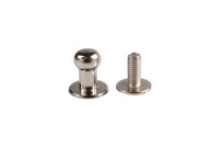 Skrutka na remeň Knopik 6 mm 1 kus, nikel