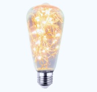 FUTURA ST64 E27 Žltá dekoratívna LED žiarovka