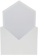 Kvetinový box na kvety, obálkový box FLOWERBOX W-1, biely
