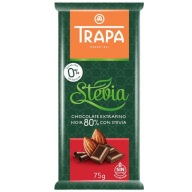 Horká čokoláda pre diabetikov so stéviou 75g. TRAP