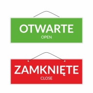 nápis OTVORENÉ ZATVORENÉ