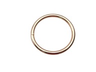 Koženkový prsteň na opasok 40 / 4 mm zlato, 10 kusov