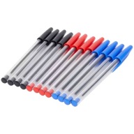 Guľôčkové pero 12 ks 3 farby (čierna, modrá, červená) Office Essentials