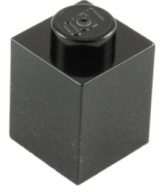 LEGO 3005 BRICK 1x1 čierna NOVINKA (1g)