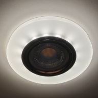 Stropné svietidlo zo skla Halagen + LED pásik GU10