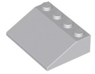 LEGO 3297 DRÁŽKOVÉ STRIEŠKY 3x4 svetlosivá NOVINKA (4g)