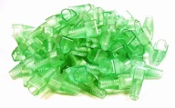 Kryt zástrčky 8p8c RJ-45 RJ45 100ks transp