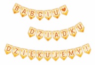 VÝZDOBA NA DEŇ STARÝCH RODIČOV - ĎAKUJEME!