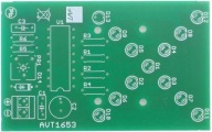 Hviezda LED, AVT1653 PCB