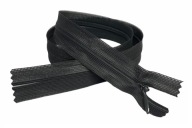 Pevný skrytý zips, tmavý grafit, 25 cm