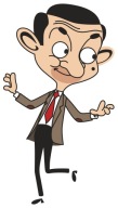 MR BEAN MR BEAN NÁLEPKA NA OKNO SKLENENÉ ZRKADLO