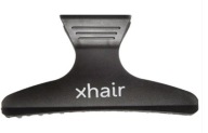 kadernícka svorka xHAiR, PLAST, 1 ks, ČIERNA, 8 cm
