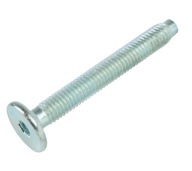 10X skrutka M6 x 45 mm plochá hlava na imbusový kľúč, nábytková skrutka metrická skrutka