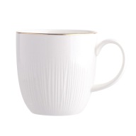 Porcelánový hrnček na kávu Altom Design Alessia Złota Linia 280 ml