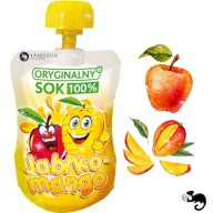 ORIGINÁLNA JABLKOVÁ OVOCNÁ MOUSE BEZ CUKRU Jablko Mango + vit. C 110 ml