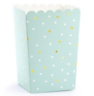 Popcorn boxy jeden rok starý krst baby shower 6 ks