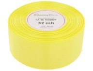 Ozdobná čelenka zo saténovej stuhy 38mm 32mb citrón