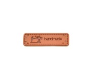 HANDMADE MASZYNA 1161 etiketa z ekokože