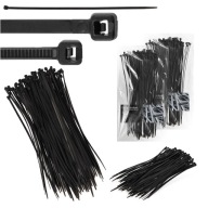 200x sťahovacie pásky Káblové pásky Zipsy 3,6 x 300 mm Silné UV sťahovacie pásky