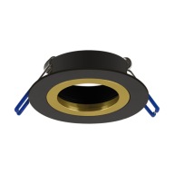 STRUHM Zápustné svietidlo PLUTO C BLACK/GOLDEN 04237
