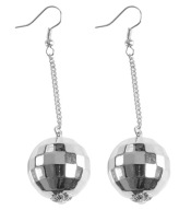 Závesné náušnice Disco Ball 80. 90. roky Disco Ball Maškarný karneval