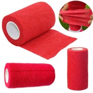 BANDÁŽ SAMOLEPIACA ELASTICKÁ ČERVENÁ 10cm