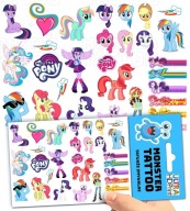 UMÝVAJÚCE DOČASNÉ TETOVANIE PRE DETI MY LITTLE PONY ORIGINÁLNE DIZAJNY